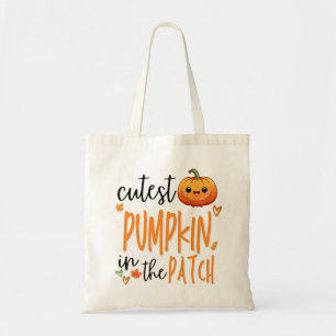 パッチで一番可愛いカボチャ、秋の最初のハロウィン トートバッグ