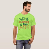 パッチで一番可愛いクローバー St Patrick's-60863 Tシャツ (正面フル)