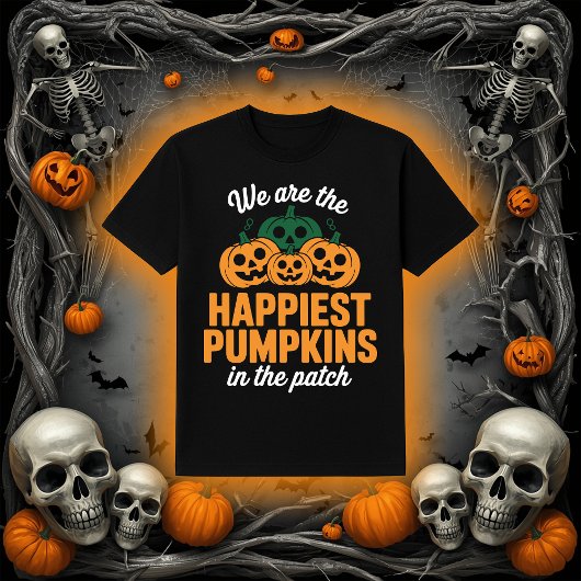 パッチで一番幸せなカボチャ ハロウィン Tシャツ