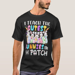 パッチで最もかわいいウサギを教えています。教師Ea Tシャツ
