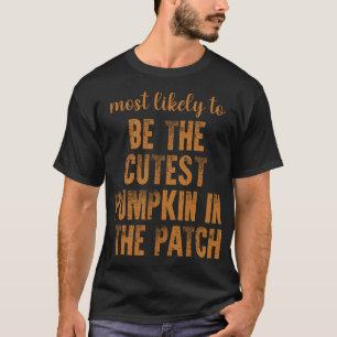 パッチで最もかわいいカボチャに選ばれそう Tシャツ