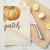 パッチで最もキュートなカボチャ キッチンタオル (四つ折り)