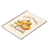 パッチで最もキュートなカボチャ ノートブック (左側)