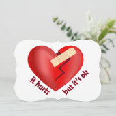 パッチとライフ引用文で癒された壊れたハート (スタンド正面)