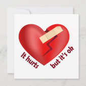 パッチとライフ引用文で癒された壊れたハート (裏面)