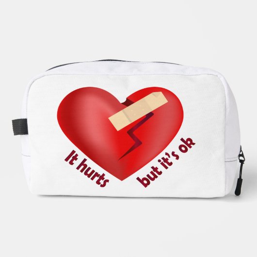 パッチとライフ引用文で癒された壊れたハート ドップキット (正面)