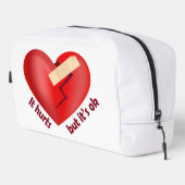 パッチとライフ引用文で癒された壊れたハート ドップキット (右コーナー)