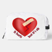 パッチとライフ引用文で癒された壊れたハート ドップキット (裏面)