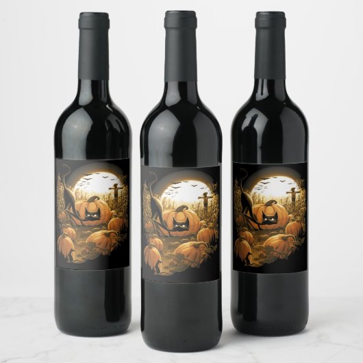 パッチに追不気味いつく ワインラベル (ボトル)