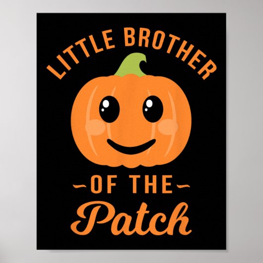 パッチのかぼちゃの弟 ハロウィンTシャツ ポスター (正面)