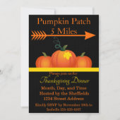 パッチのオレンジ色のトンネル 招待状 (正面)