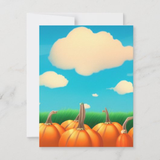 パッチのカボチャ ノートカード (正面)
