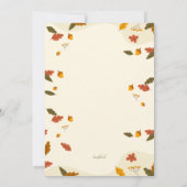 パッチのカボチャ 招待状 (裏面)