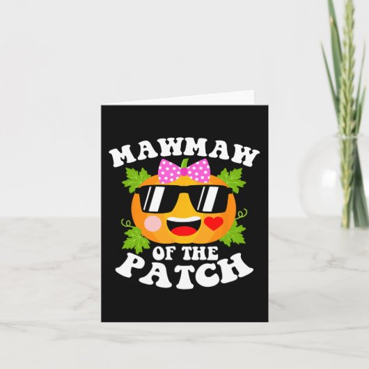 パッチのカボプキンマウマフハローウィーンファミリーのおもしろい カード (正面)