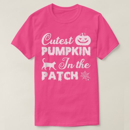 パッチの中で最もキュートなカボチャ Tシャツ (デザイン正面)
