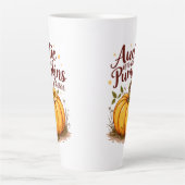 パッチの中で最も可愛いカボチャの叔母 カフェラテマグ (正面)