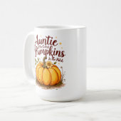 パッチの中で最も可愛いカボチャの叔母 コーヒーマグカップ (正面左)