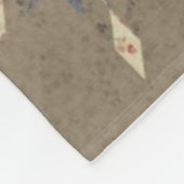 パッチの仕事のキルトの(模倣される)フリースブランケット フリースブランケット (角)