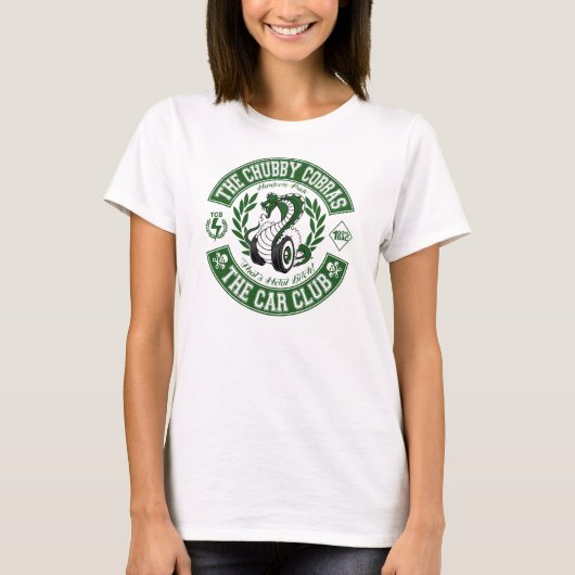 パッチの緑スパゲッティ Tシャツ (正面)