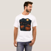 パッチの黒猫 クラシックTシャツ Tシャツ (正面フル)