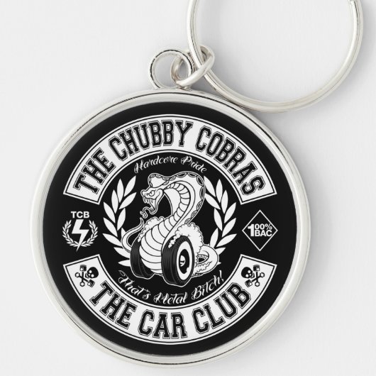 パッチの黒2" Keychain キーホルダー (正面)