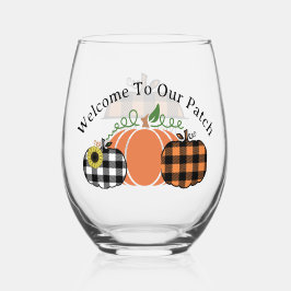 パッチへようこそ ステムなしワイングラス