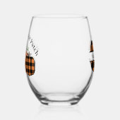 パッチへようこそ ステムなしワイングラス (左)