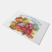 パッチへようこそ |秋のカボチャファームハウス ドアマット (アングル)