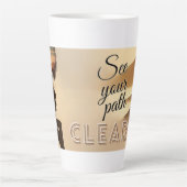 パッチをはっきりと表示する カフェラテマグ (正面)