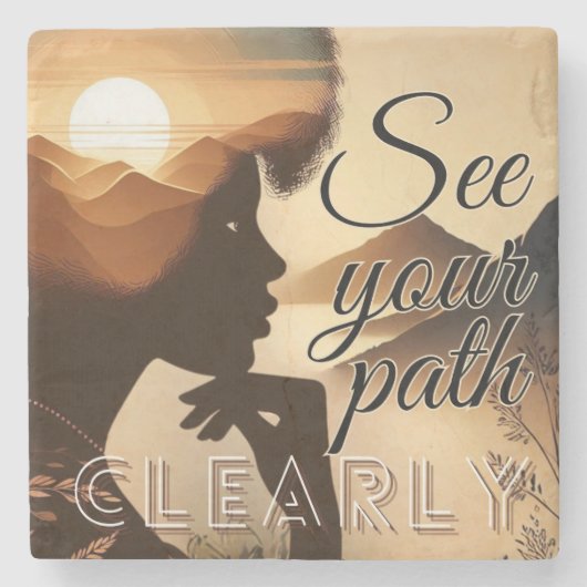 パッチをはっきりと表示する ストーンコースター (正面)