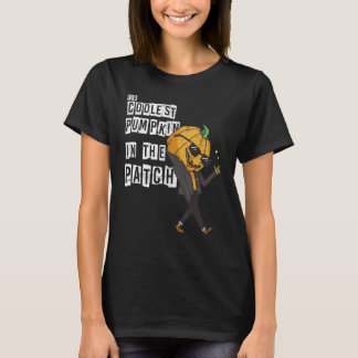 パッチクールのカボチャかかしカボチャ Tシャツ
