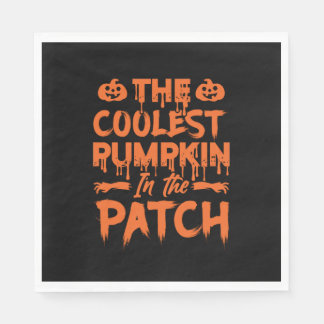 パッチクールのクリスマスでカボチャのハロウィーン スタンダードランチョンナプキン
