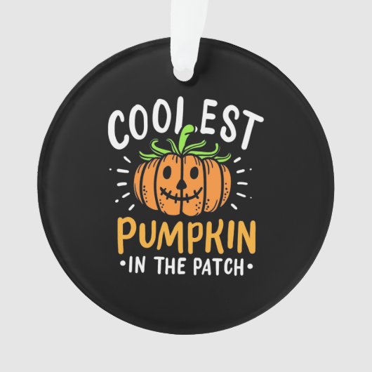 パッチクールのハロウィーンカボチャ オーナメント (正面)