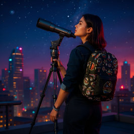 パッチコレクション – 外部空間 プリントバックパック