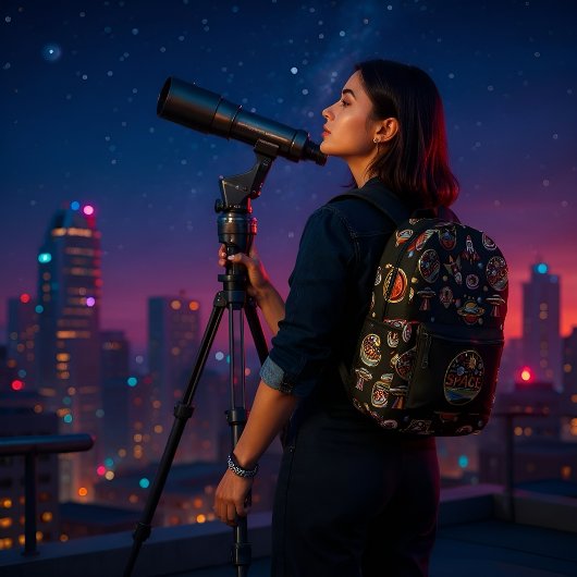 パッチコレクション – 外部空間 プリントバックパック