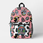 パッチコレクター – 私は牛の愛プリントカットソーバッグ プリントバックパック (正面)