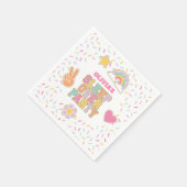 パッチス名門私立校風のリーバ誕生日 スタンダードカクテルナプキン (角)