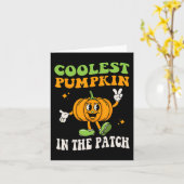 パッチハクールロウィーントドルの子供たち カード (黄色い花)