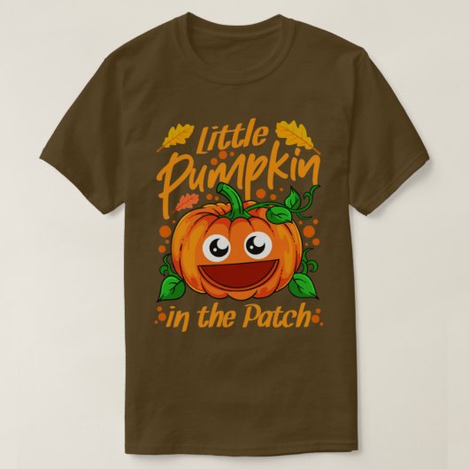 パッチハロウィーンの小さなかぼちゃ1 Tシャツ (デザイン正面)