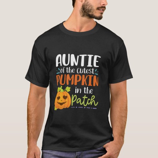 パッチハローウィーの中で最も可愛いカボチャの蝶 Tシャツ (正面)