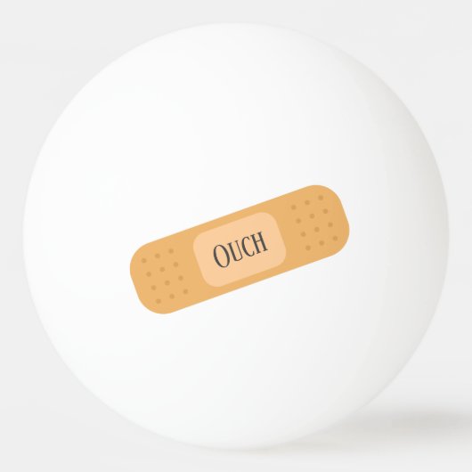 パッチバンダイド漆喰のおもしろい卓球 卓球ボール (正面)