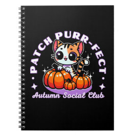 パッチパーフェクト – Cat Pumpkin Patch Notebook ノートブック