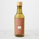 パッチベビーシャワーにカボチャを加える ワインラベル (正面)