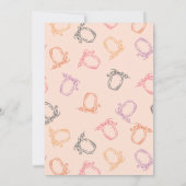 パッチベビーシャワー招待状でカボチャをキュート 招待状 (裏面)