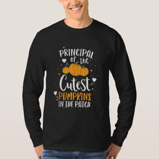 パッチホールで一番可愛いカボチャの校長 Tシャツ (正面)