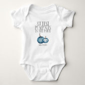 パッチボーイの中で一番可愛いカボチャ ベビーボディスーツ (正面)