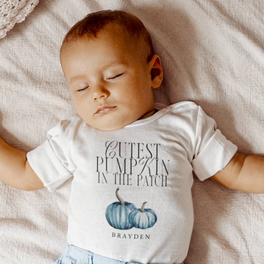 パッチボーイの中で一番可愛いカボチャ ベビーボディスーツ