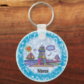 パッチライトハウス キーホルダー (正面)