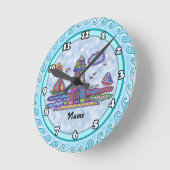 パッチライトハウス ラウンド壁時計 (傾斜)