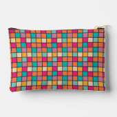 パッチワはっきりしたカラフルー アクセサリーポーチ (裏面)